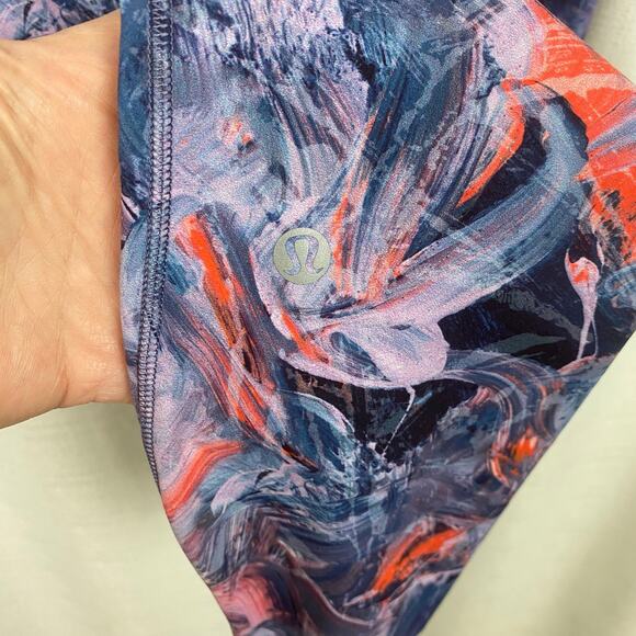 Lululemon Atmospheric Purple Multi base Pace High Rise Running Tight 25” Sz.6 - Picture 14 of 16